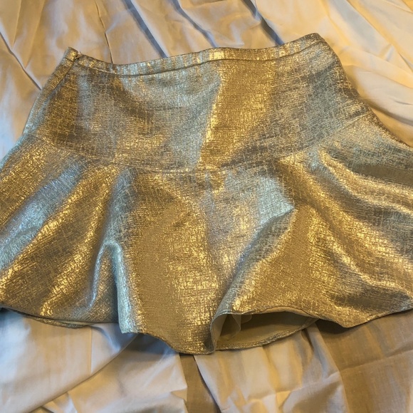 Express mini flare skirt silver - Picture 2 of 8